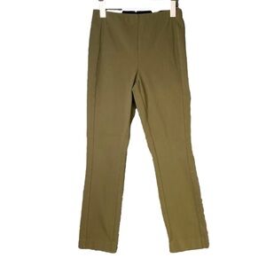 Rag & Bone Olive Green Stretch Straight Leg Chino Pant Zips @ Back Women’s 8